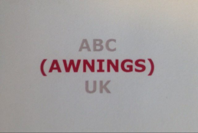 AbcAwningsUK's profile picture. 