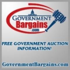 Activate your FREE ACCOUNT on our website! OR just CHECK OUT Government Auctions in Your area FOR FREE!