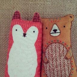 Handcrafted embroidery kits and screen prints