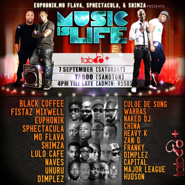 Music and Eventing Movement that's a brainchild of @sphectacula, @euphonik, @moflavadj and @shimza_dj