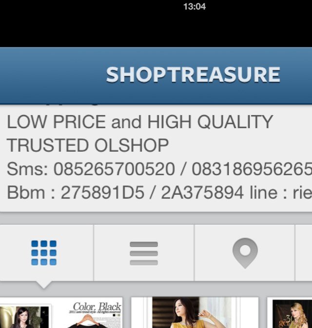 LOW PRICE and HIGH QUALITY TRUSTED OLSHOP since 2010-present IG: SHOPTREASURE | LINE: rienzy26 | 085265700520 / 083186956265 | BB : 257891D5 / 2A375894