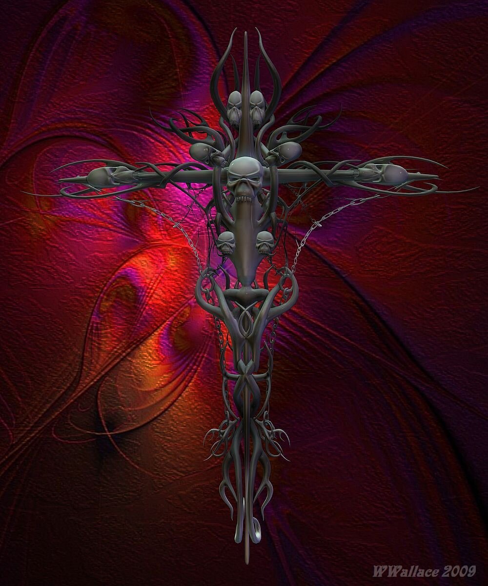 This is a Gothic cross. I am scene, goth and emo therefore I appreciate this. 3:)