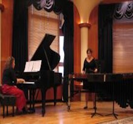 RicochetDuo's profile picture. pianist Rose Chancler & Jane Boxall on marimba: Touring | Workshops | Collaborations | Commissioning. 
Ricochet Wired! now in development. Inquiries Welcome