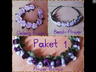 Flower Crown,Gelang Flower,Bando Flower,Cincin Camera,Bowler Hat,Jam Tangan,Hand Gel,Paket 1 ( Flower Crown,Bando Flower,Gelang Flower ) ,, closed Order☹☺♥