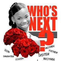 Who’s Next is a community initiative, inspired through the killing of 12 year old, Tequila Forshee. We work to prevent gang involvement and gun violence.