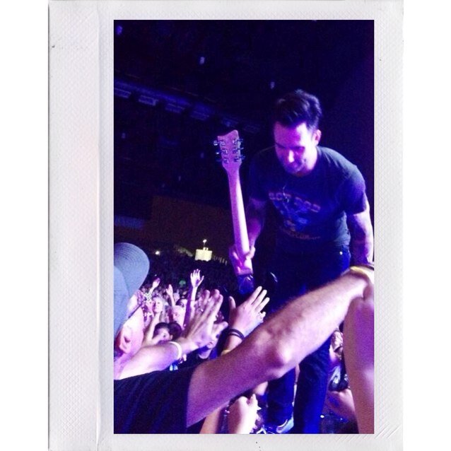 @adamlevine followed on 11/1/12 || @jamesbvalentine followed on 6/22/13 || Adam Levine gave me his guitar on 8/31/13
