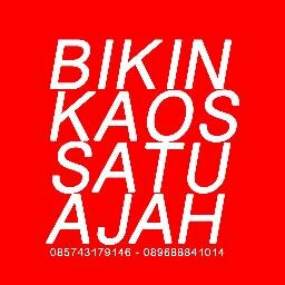 Mau cetak kaos dengan desain sendiri? Disini tempatnya! cek favorit kita sobs!