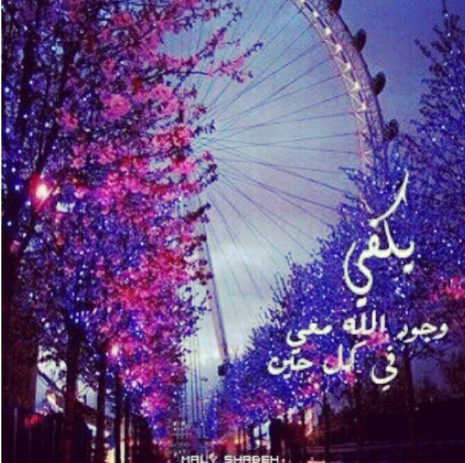 و ما سعادتِي - إلا مِن ربّ السمَاء }