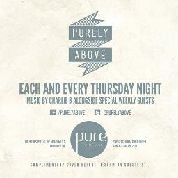 Join us Thursday Nights on the #PurePatio Rooftop of the #AriaComplex! #PUREONTHURSDAYS #PURELYABOVE