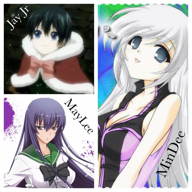 |MayLee: skilled with a katana, bit of a tomboy. #vampire #T |JJ: maylee and jays son 3yrs old |MinDee: Skilled with guns, a girly girl. #vampire #T