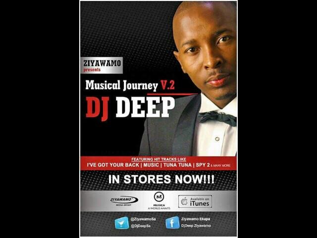 My Album Musical Journey V.2 is NOW available in stores Nationwide, pls get a copy & enjoy the music !!!!
Bookings :+27783770690
Email :djdeepmusic58@gmail.com
