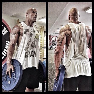 Boots to asses. Rock is a living role model hard work and pain will get you the gains! A nice guy with a hard work ethic.