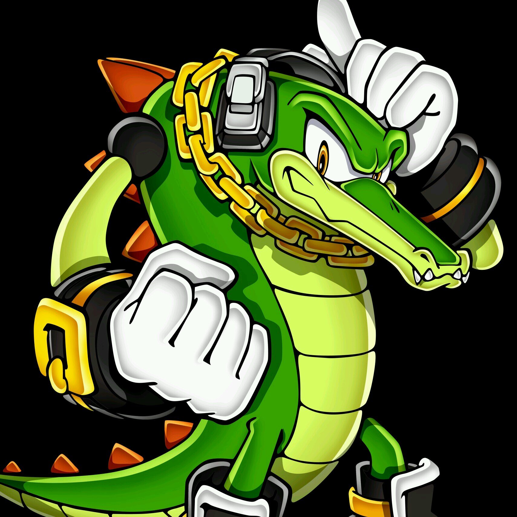 I'm Vector! @_HyperBee_ @PacifistMighty @Espio_Chaotix