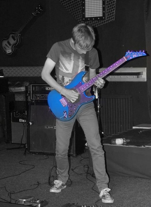 I play guitar and I like Biffy Clyro, Pokemon and comics. follow me if you want.