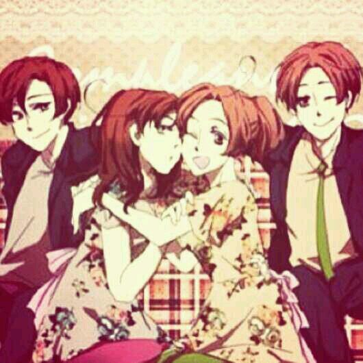 My older brothers are Felicano and Lovino. My younger sister is Felicana. I'm single