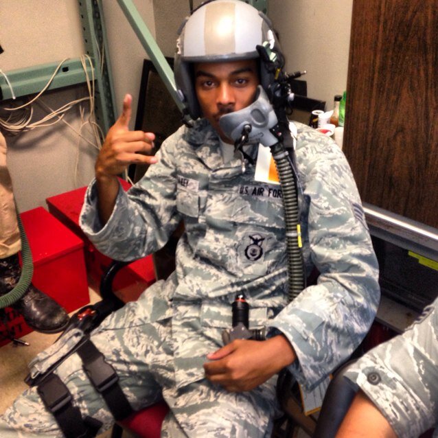 Creole looking ass, #USAF #MIcrookedLetter