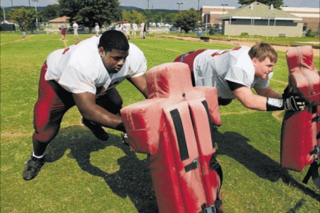 Doing work for the quarterbacks and runningbacks while they get the credit and the hot girls