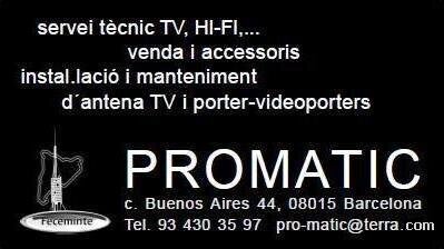 Empresa de telecomunicaciones. Servicio técnico, venta de accesorios, instalaciones y mantenimiento de antenas de TV, reparación de ordenadores y videoconsolas.