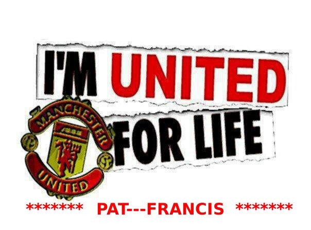 Hate football don't bother following.UNITED4LIFE