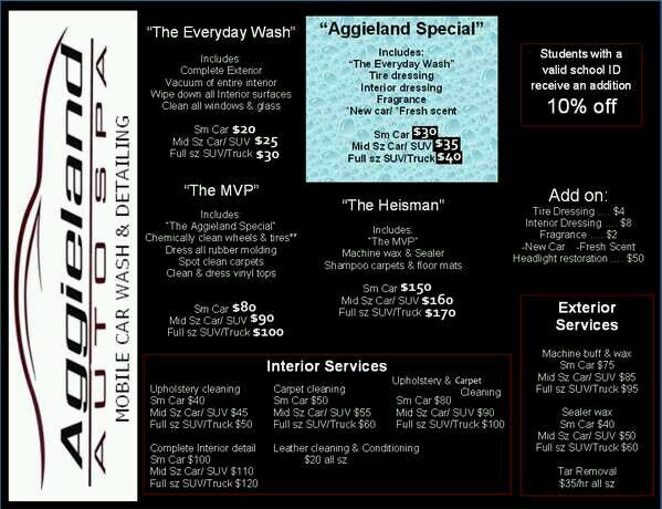 Locally owned, full service MOBILE car wash and Detailing company. Sit back, relax and let us come to YOU! 25% off any package for 1st time customers!!