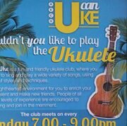 U Can Uke is a fun and friendly ukuele club, where you can learn to sing and play in a fun way. All levels welcome Monday nights Killisick Community Centre 7pm