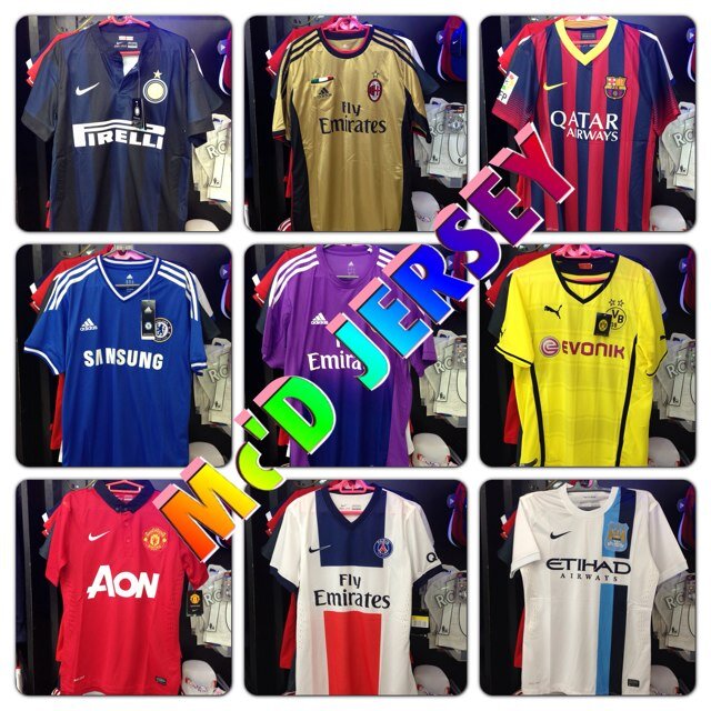 jersey_mcd's profile picture. sale jersey Grade ori,Pi,Ladies,longslave,techfit,player/custome name,all patch,etc. alamat: toko kacamata indah KOTAMOBAGU. CP: call/sms/imessage 081286133000.