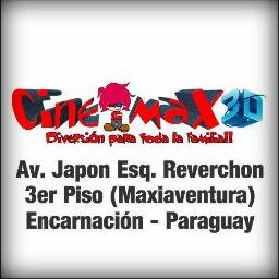 EL CINE MÁS MODERNO DE TODA LA REGIÓN SUR DEL PARAGUAY!!! 
Av. Japón Esq. Sgto. Reverchon 3er Piso (Maxiaventura)
0985 703912