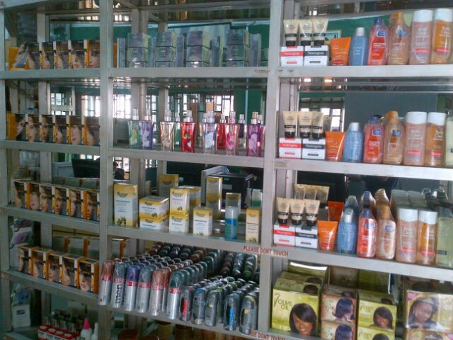 Dealers in all types of cosmetics such as: Body cream,Body spray,perfumes,relaxers,Baby set,combs E.t.c