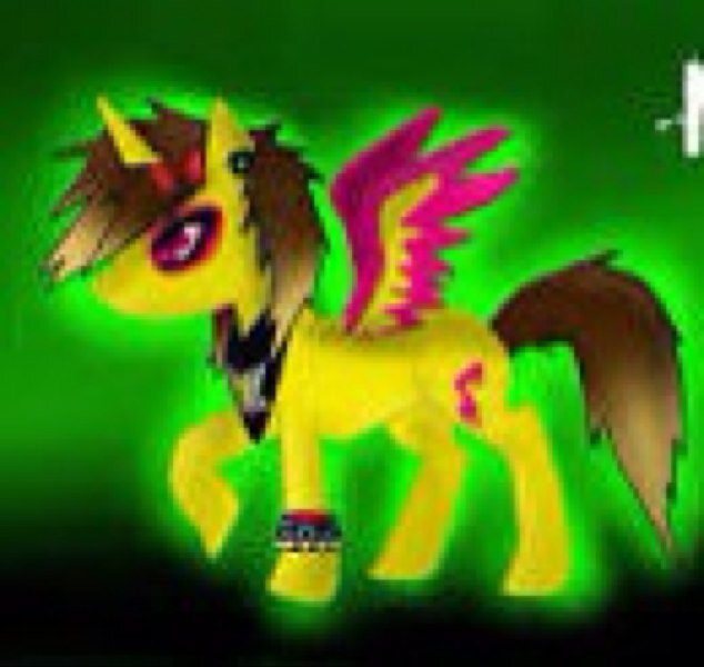 A pegasus that is looking for friends and is trying to happy also trying to help other ponys (my laptop broke so i have not fix the pic is not alicron)