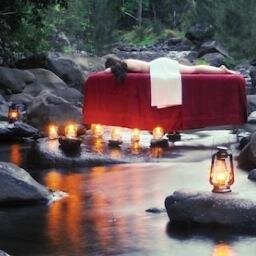 Australia’s newest safari tent retreat:  secluded eco-sensitive luxury camping beside the crystal-clear waters of Christmas Creek and Lamington National Park.