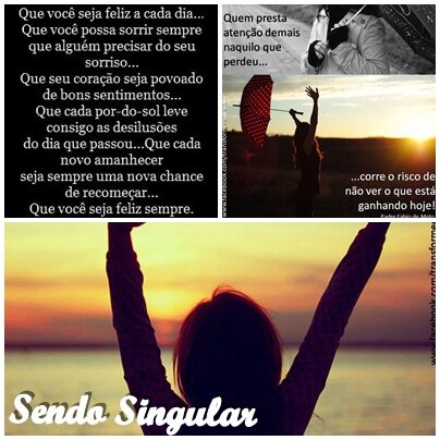 Sou incomum, sou simples, sou única, sou EU!