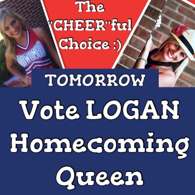 Please vote Logan Whitworth for 2013 ICC Homecoming Queen. September 12-13th.