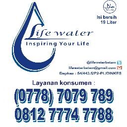 LIFE Water Batam 
Menyediakan air minum isi ulang berkualitas untuk Anda. 
Life Water Inspiring Your Life