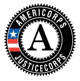 JusticeCorps trains college students to provide information and assistance to people who come to court to resolve family, housing, and financial matters.
