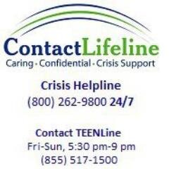 Contact Lifeline provides suicide and sexual assault prevention and intervention services across Delaware. Contact us at 1-800-262-9800 if you are in crisis.