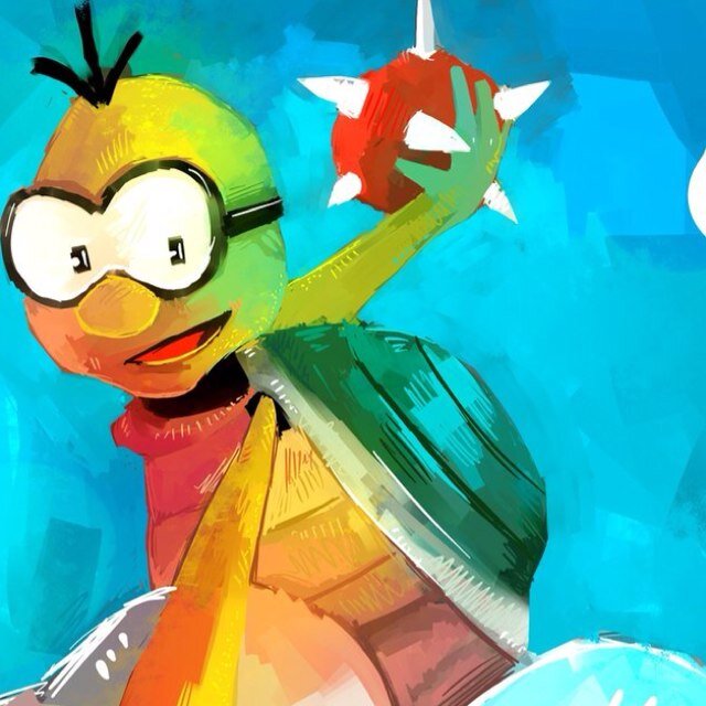 That one flying turtle on a cloud, throwing spiked turtles, filming, and starting races. Your own, Lakitu!