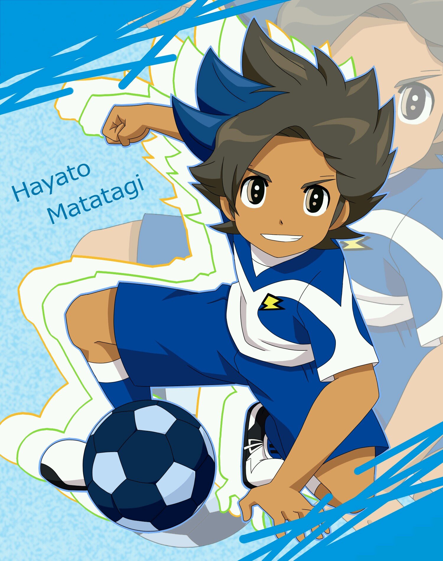 hola xicos soy hayato matatagi empece a jugar al futbol en el inazuma japan a partir de ahy me gusta muchisimo el futbol