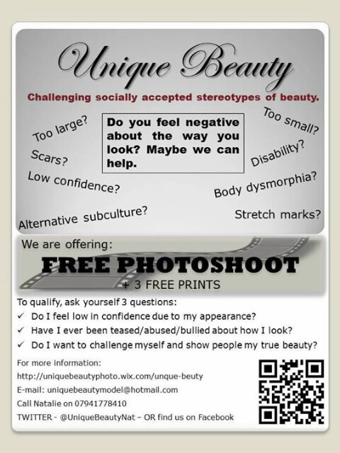 Low self-esteem? No confidence? Book a free photoshoot with us today! *celebrate being different* DM me or reply for more information!