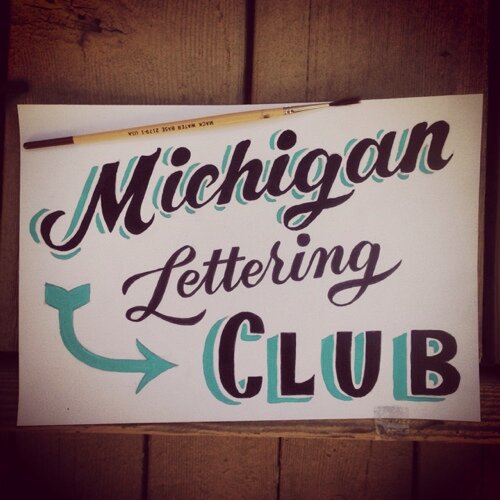 A Hand-drawn Detroit-based Lettering Club