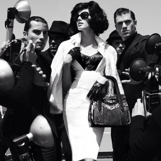 People will stare, and I always make it worth their while. I live by the three C's: Chamagne, Couture, and Class.
