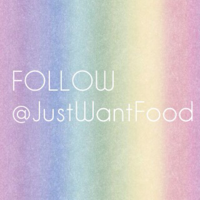 FOLLOW @JustWantFood bc she gave you a free follow {{{more importantly she loves you}}} (: