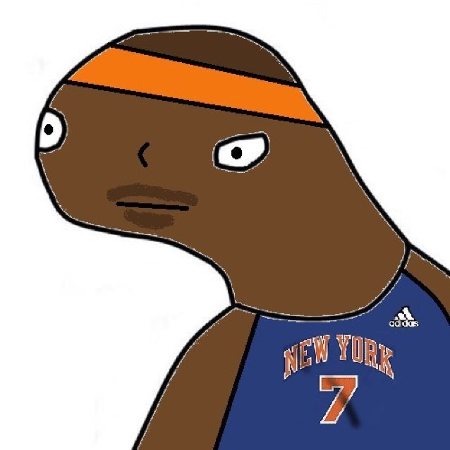 (Original Carmelo Anthony Toon) #7 un teh nuw yurk knecks. (Not carmelo anthony) drible drible swosh. Kik: @curmuloantoni