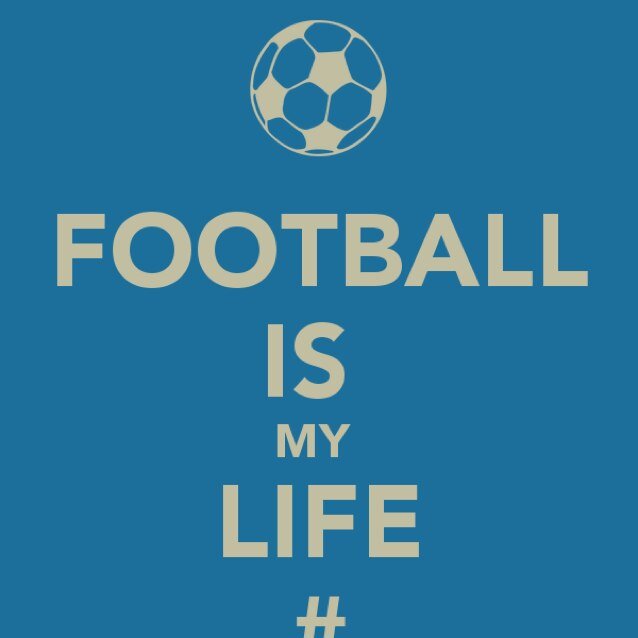 Vivo, Sueno, Como, y Respiro el fútbol.