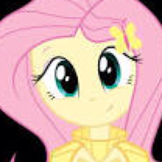 Hi im fluttershy i live in equstria and i go to canterlot high with all my human friends and my animal friends