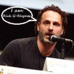 Hey ya'll I'm Rick Grimes. I do rhymes. Nothing in my head but The Walking Dead. #TWD #TheWalkingDead #RickGRhymes
