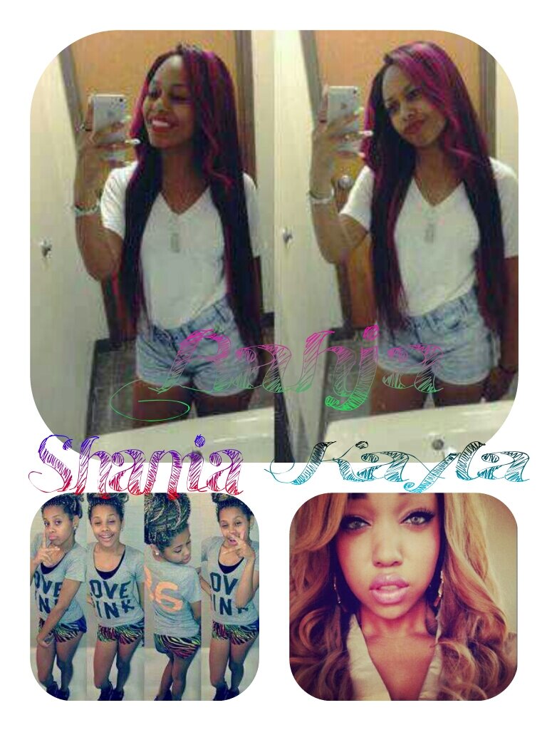 its Shania Bajah Kayla nd Kayla nd Shania is bi Kayla:Taken Shania:Taken Bahja:Single