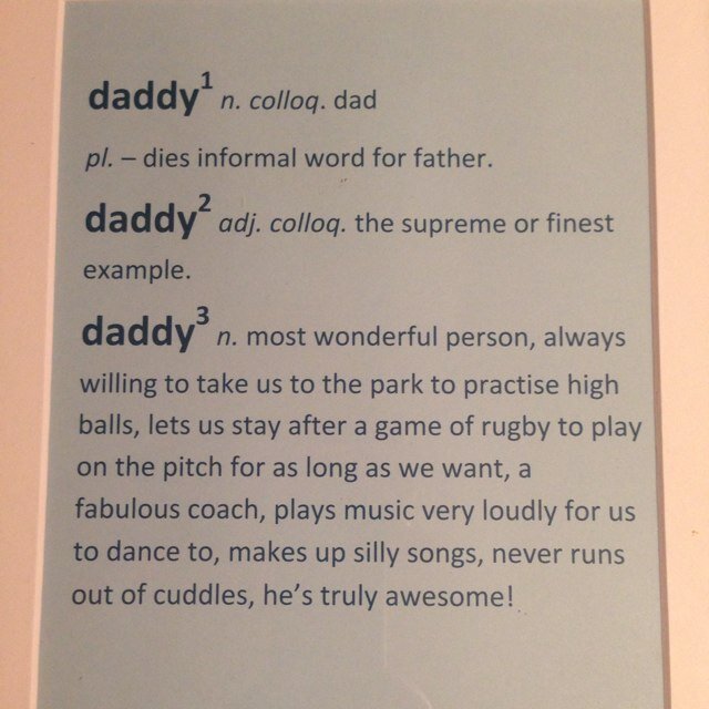 Dad, Scotland, Chiefs, Toon, Durham, Music.