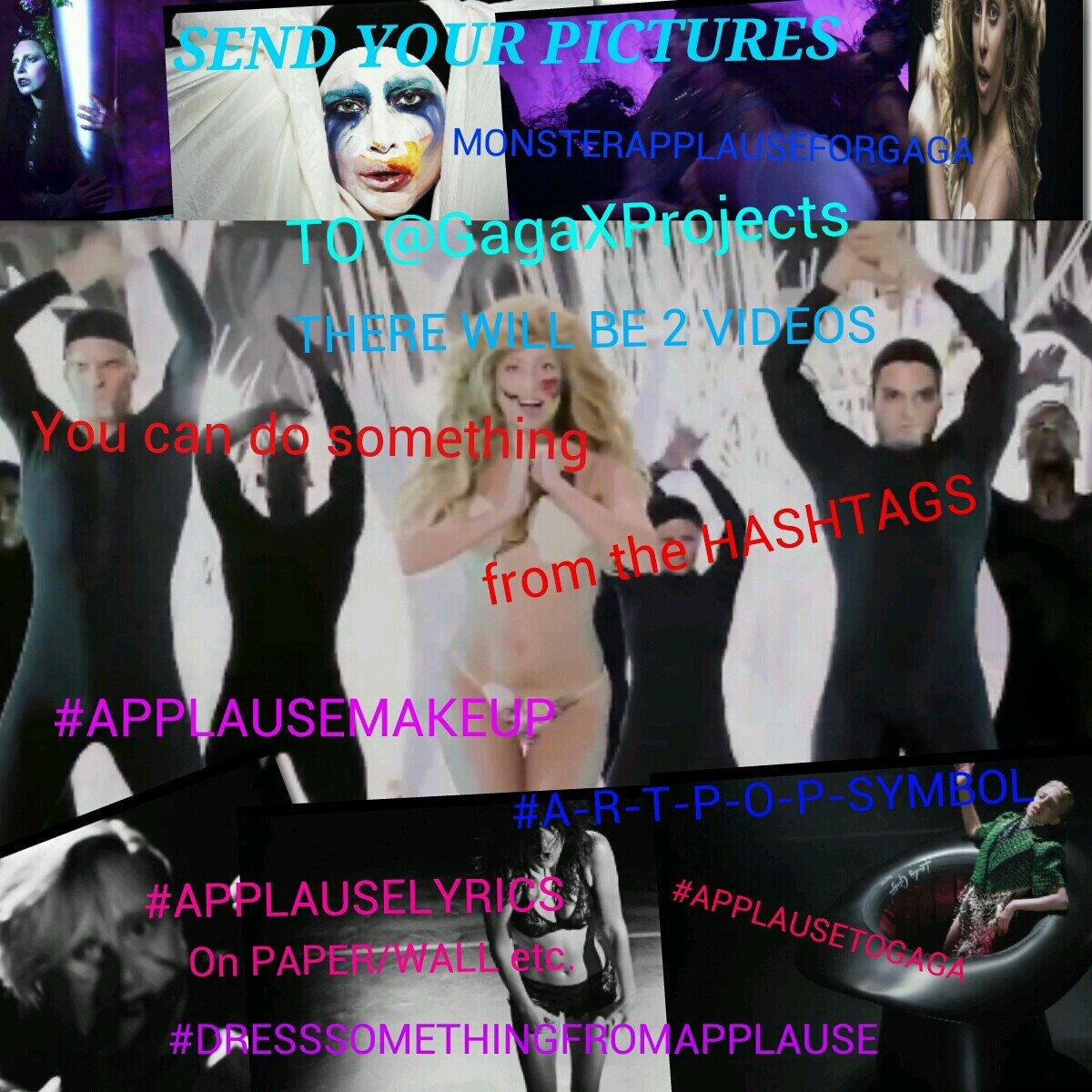 GagaXProjects's profile picture. DOING PROJECTS FOR GAGA. NEXT VIDEO IS APPLAUSE DEADLINE 09.28 .