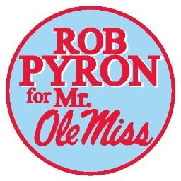 The official Twitter of Rob Pyron's campaign for Mr. Ole Miss. Vote on September 26th on your MyOleMiss!