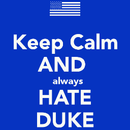 I hate #Duke Basketball with a burning passion